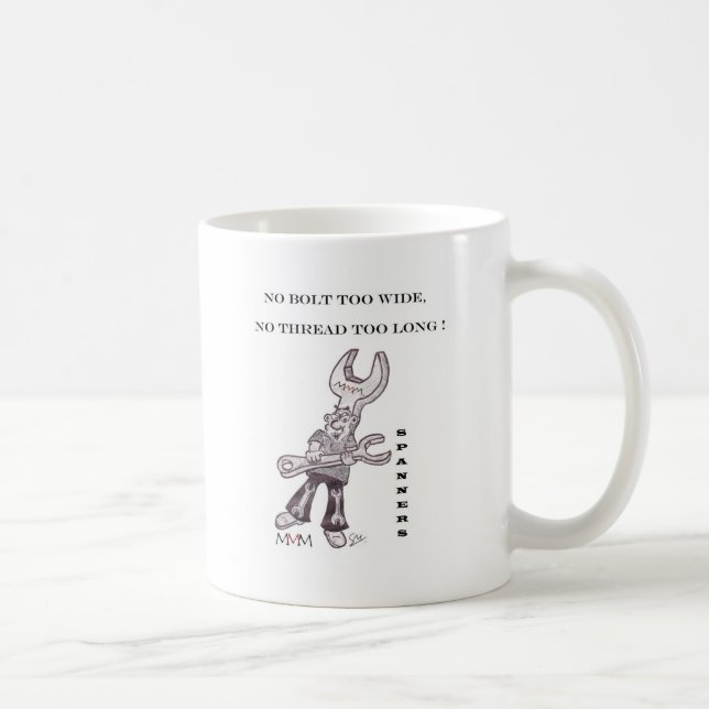Inga skruvnycklar - kasta i sig för vitt ingen kaffemugg (Höger)