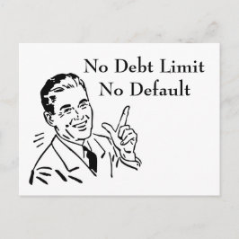 Inga skuldtak, ingen fallissemang vykort