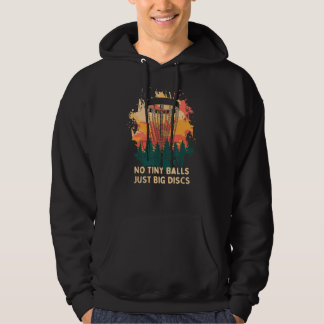 Inga små Bollar, bara stora diskar, golf Vuxen hum Hoodie