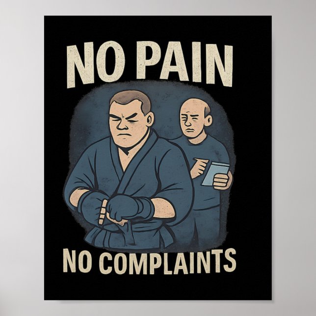 Inga smärtor, ingen förstärkning av martialkonsten poster (Framsidan)