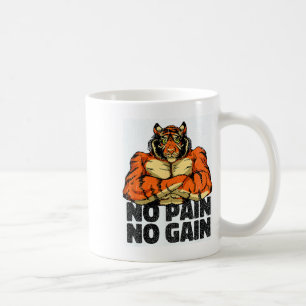Inga smärtor, ingen vintigergymma-workout Mma Body Kaffemugg