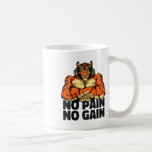 Inga smärtor, ingen vintigergymma-workout Mma Body Kaffemugg