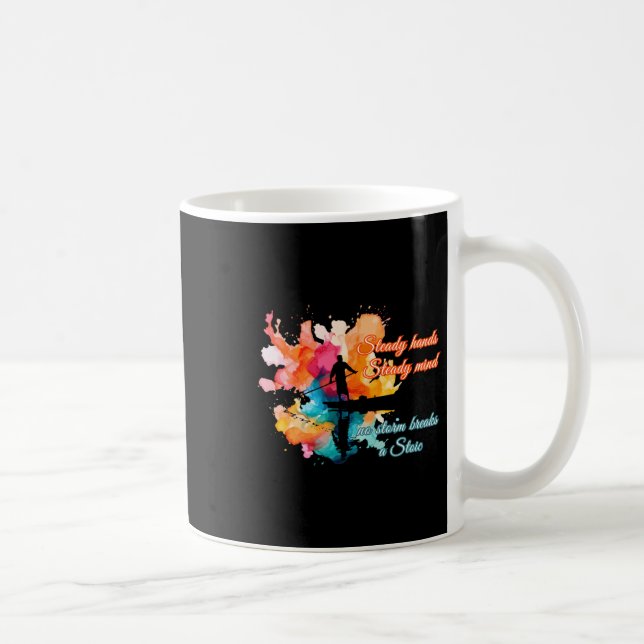 Inga stormbrytning en stam - motståndskraftig filo kaffemugg (Höger)