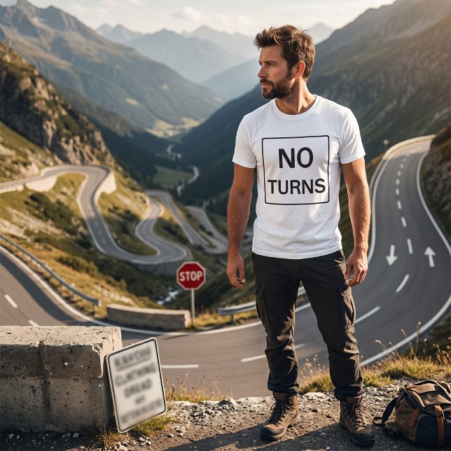 Inga Svängar Tecken Herr T-Shirt (Skapare uppladdad)