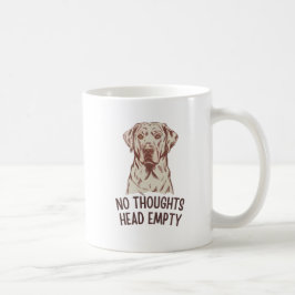 Inga tankar utan tomt labrador kaffemugg
