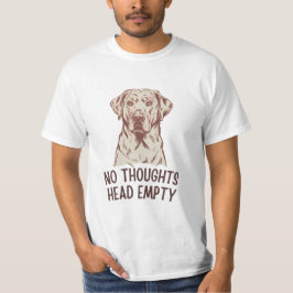 Inga tankar utan tomt labrador t shirt