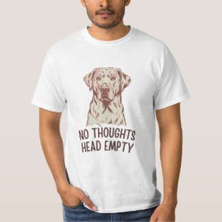 Inga tankar utan tomt labrador t shirt