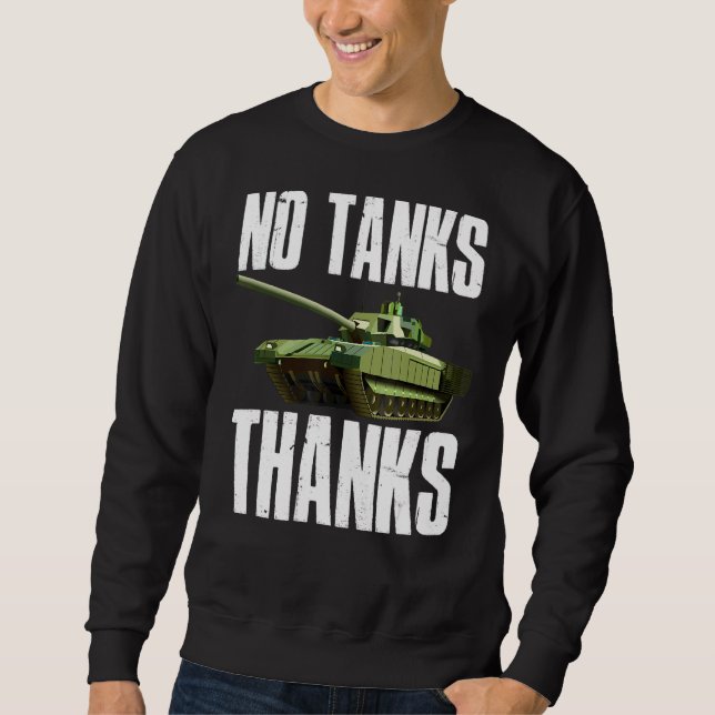 Inga Tanker tack Lång Ärmad Tröja (Framsida)