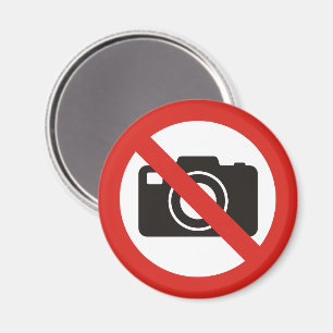 Inga tillåtna foto magnet