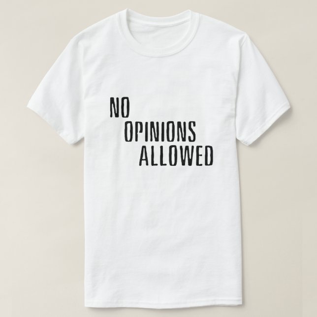 "Inga tillåtna yttranden" (BRIGHT) T-Shirt (Design framsida)