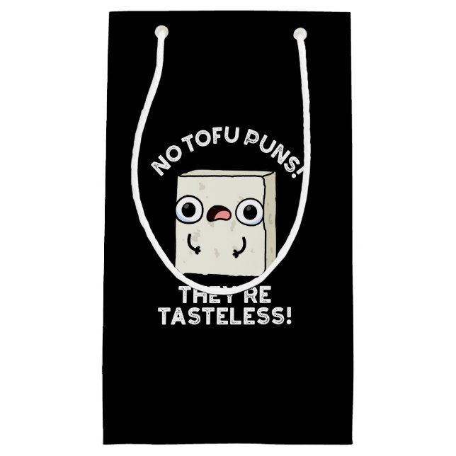 Inga Tofu Puns De är Smaklös Food Pun Mörk BG (Framsidan)