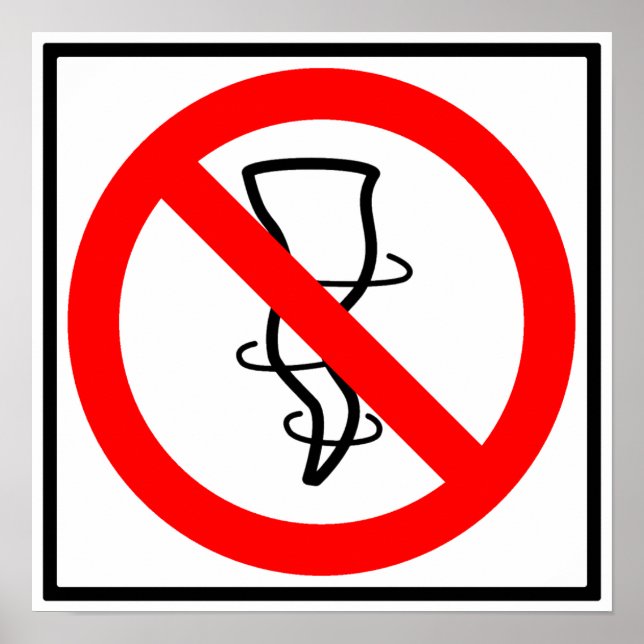 Inga Tornado-markeringar Poster (Framsidan)