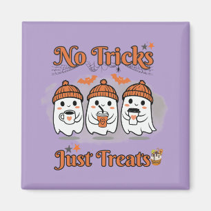 Inga trick bara Treats Halloween Magnet