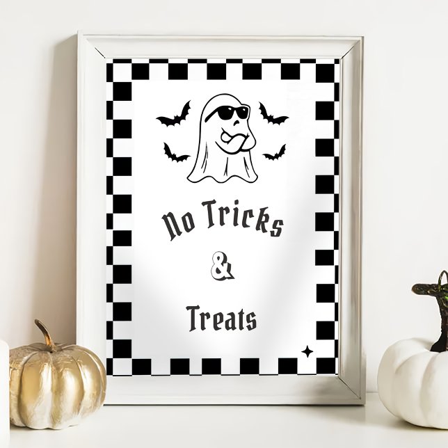 "Inga trick & Treats" Boo Funny Baby Shower-spel Poster (Skapare uppladdad)