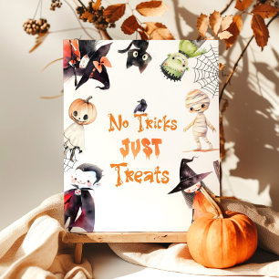 Inga tricks bara behandlar Halloween Costume party Poster