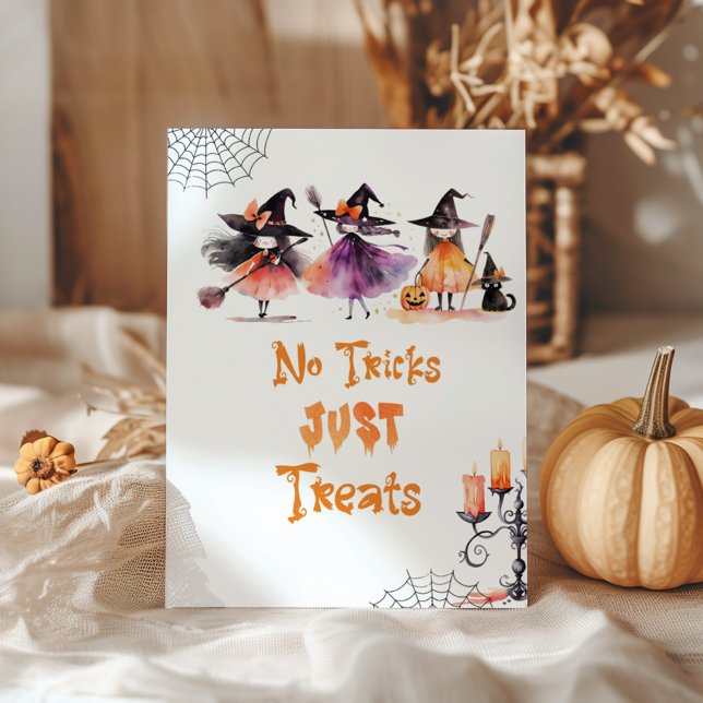 Inga tricks bara behandlar Halloween witches party Poster (Skapare uppladdad)