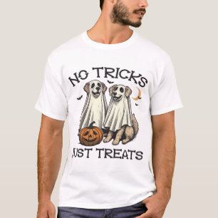 Inga tricks bara godsaker hund Halloween skjorta K T Shirt
