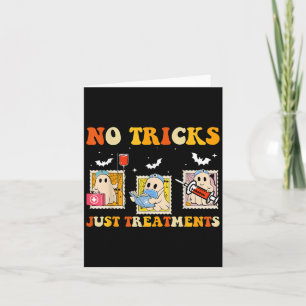 Inga tricks bara S Roligt Halloween-spöke omvårdna Kort
