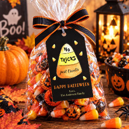 Inga tricks just treats godis majs present tag presentetikett