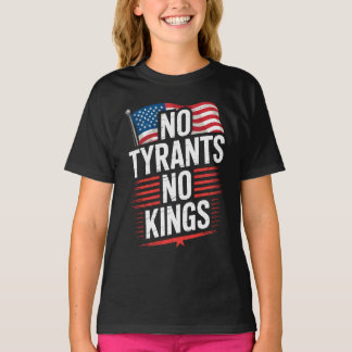 Inga Tyranner Inga Konungar Patriotisk Frihetsakti T Shirt