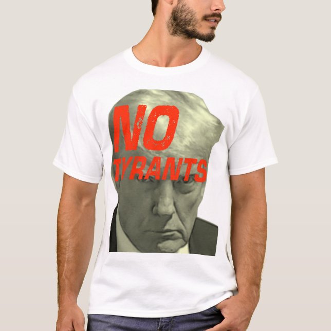 Inga tyranner - resistans, ingen trump t shirt (Framsida)