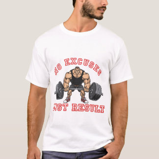 Inga Ursäkter Bara Resultat Gym Herrtröja T Shirt