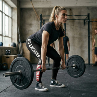 Inga Ursäkter Bara Resultat Gym Leggings