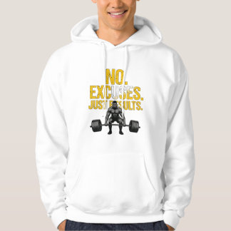 Inga Ursäkter-Bara Resultat-Träningskläder Hoodie