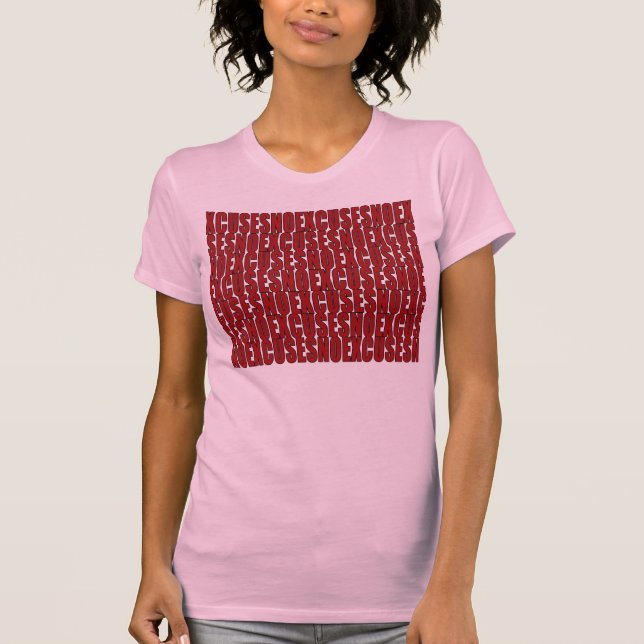 Inga ursäkter - genomkörare Tanktop Tröja (Framsida)