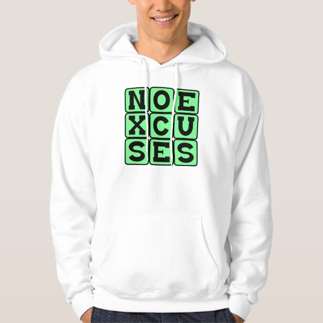 Inga Ursäkter, Internet Meme Sweatshirt Med Luva (Framsida)