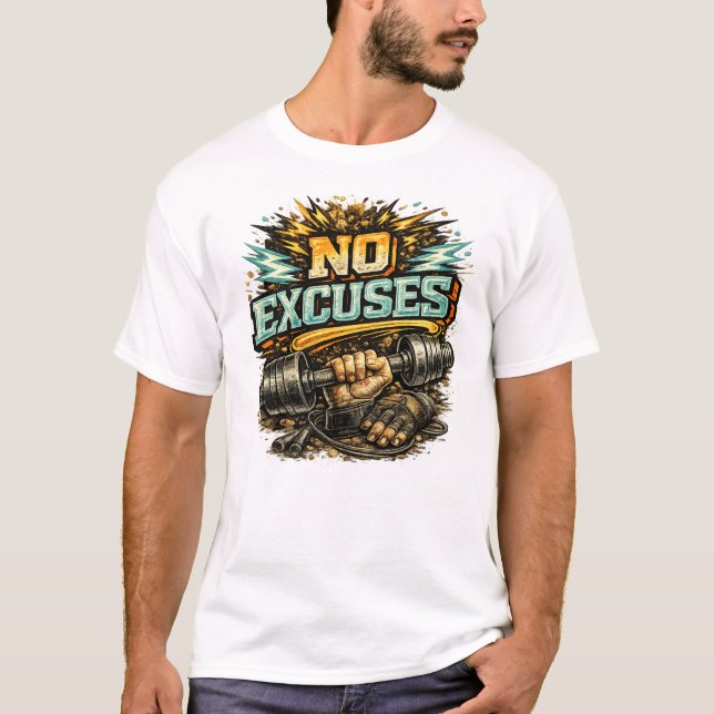 Inga Ursäkter: Järnlyftarens Anthem T-shirt (Framsida)