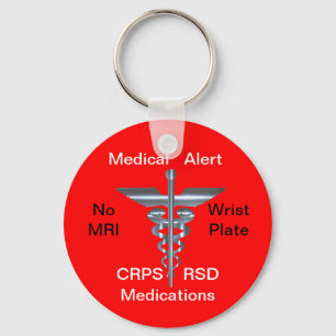Inga vakna CRPS/RSD läkarbehandlingar Keychain f Nyckelring