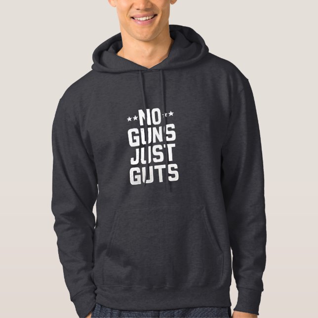 Inga vapen bara korrigeringsansvarig hoodie (Framsida)