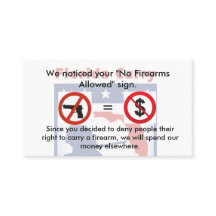 Inga vapen inga pengar!