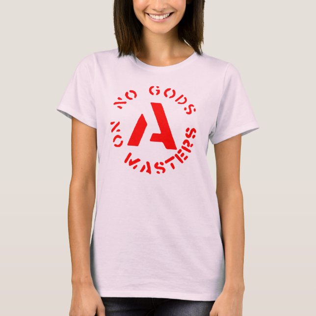 INGA VAROR INGA MASTRAR Cirkel A T-Shirt (Framsida)