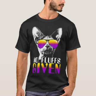Inga vätskor som ges till sphyn Cat Sunglass Cute T Shirt