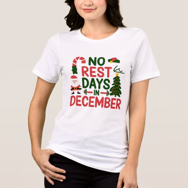 Inga vilodagar i december t shirt (Framsida)