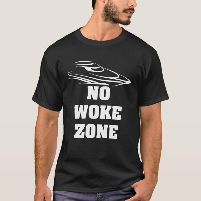 Inga Woke Zon Anti-Democrate Leftist Pro Rep. T Shirt (Framsida)