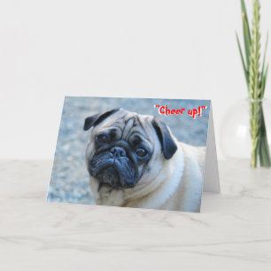 Inga Wrinkles Pug Birthday-kort Kort