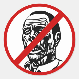 Inga zombies runt klistermärke