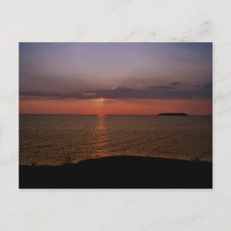 Ingående Bay-solnedgång Vykort