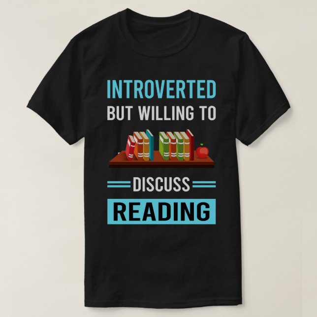 Ingående läsning av Bok Bokar T Shirt (Design framsida)