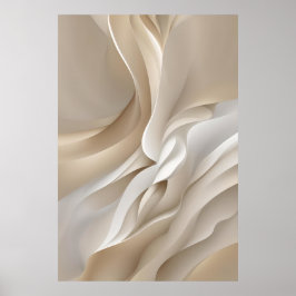"Ingående valutor" | Beige Abstrakt Art Poster