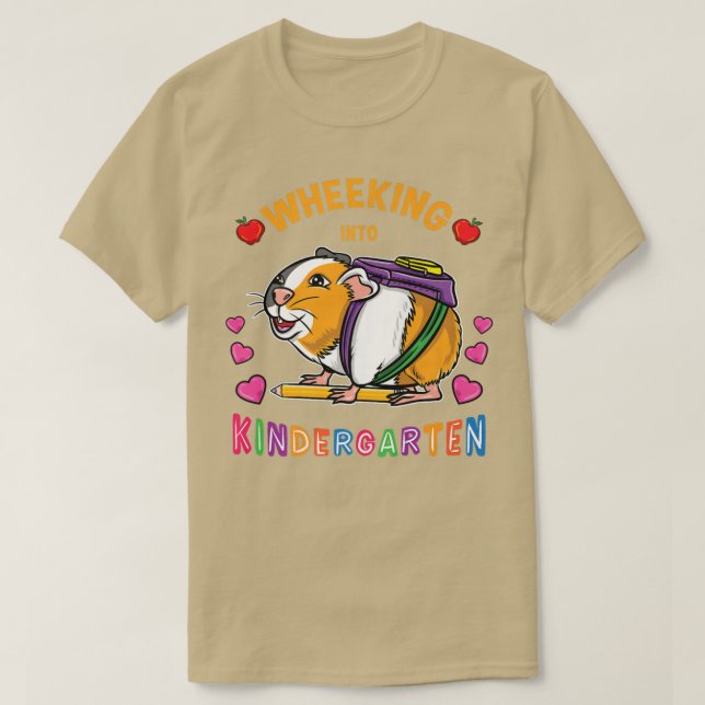 Ingång i Kindergarten Guinea Gris första dagen i T Shirt (Design framsida)