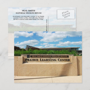 Ingång Prairie Learning Center Neal Smith Refuge Vykort