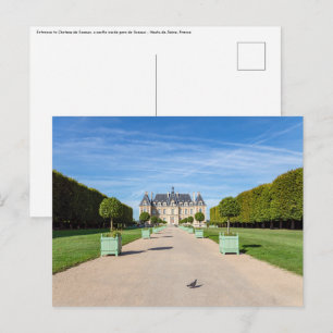Ingång till Chateau de Sceaux - Frankrike Vykort