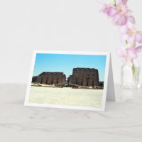 Ingång till Karnaktemplet, Luxor, Egypten