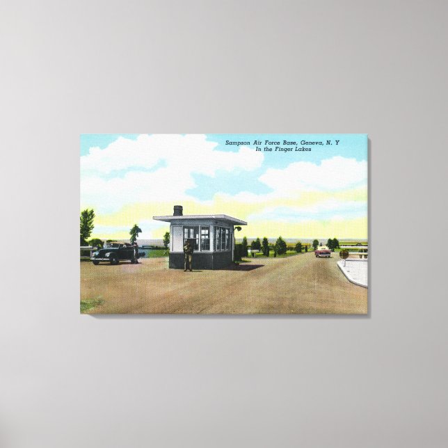Ingång till Sampson Luft Force Base View Canvastryck (Framsida)
