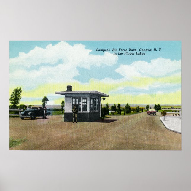 Ingång till Sampson Luft Force Base View Poster (Framsidan)