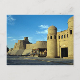 Ingång till stad, Khiva, Uzbekistan Vykort